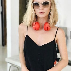 100 percent silk tank with thin straps